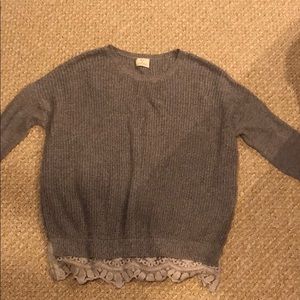 Urban Outfitters Grey Lace sweater